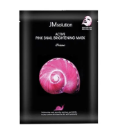 Тканевая маска с муцином улитки Active Pink Snail Brightening Mask 30 мл JMsolution 